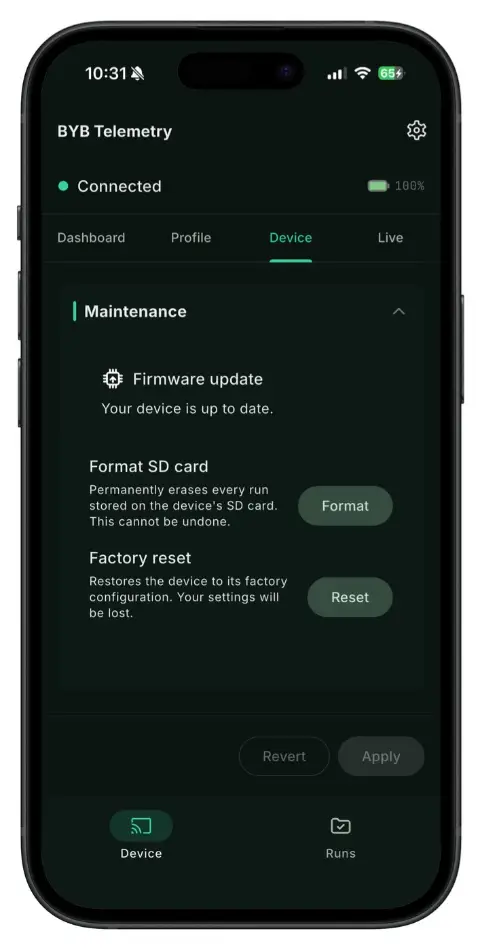 App — maintenance