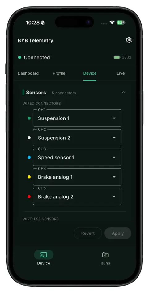 App — sensors