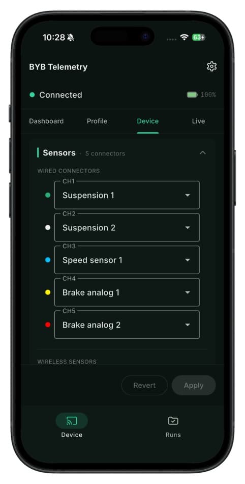 App — sensors