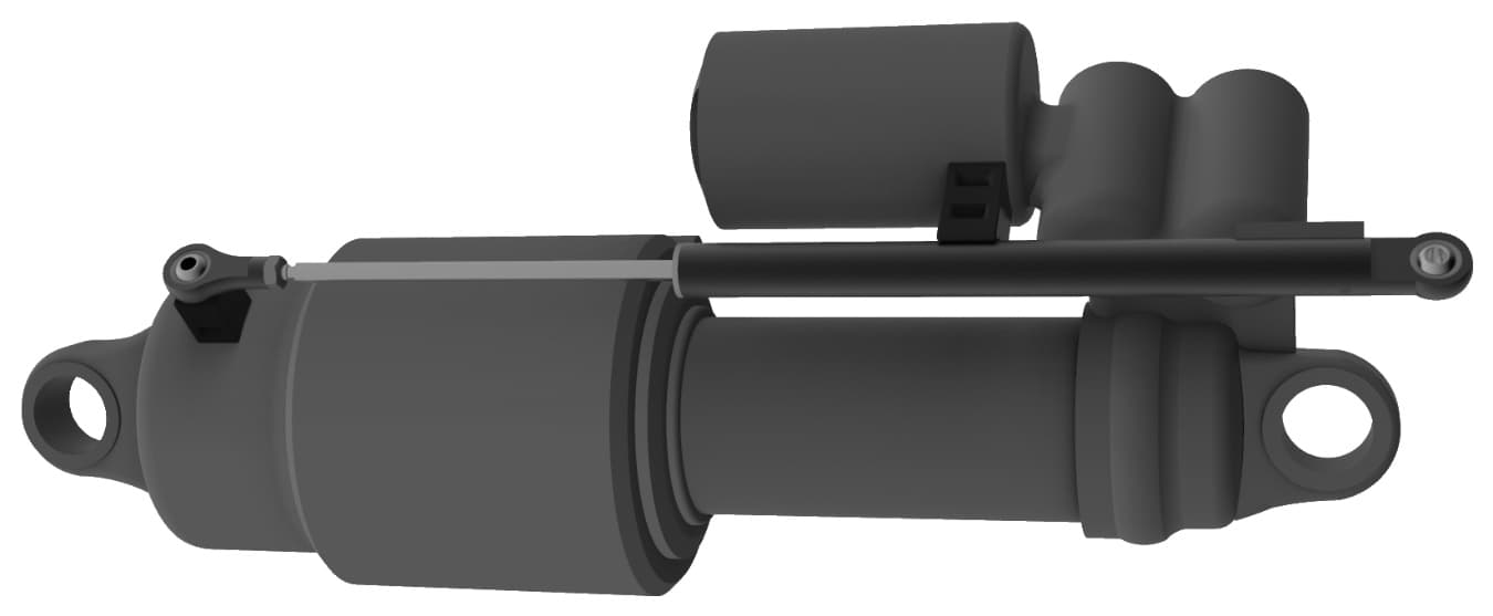 Suspension sensor installation — single-unit suspension