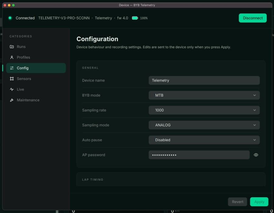 PC software — configuration